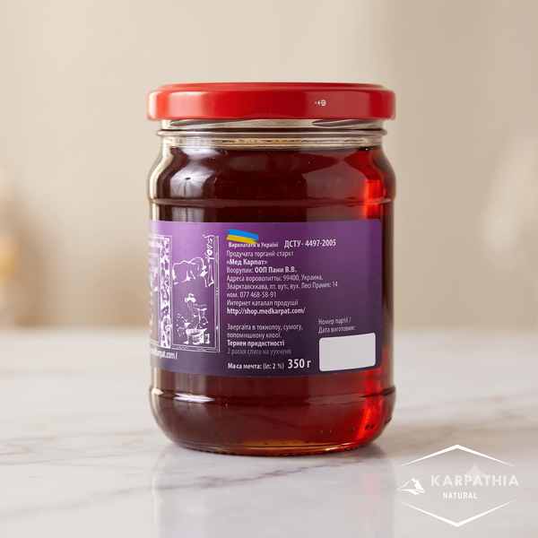 Мед бджолиний натуральний - Яфин-мед 350g 003 фото