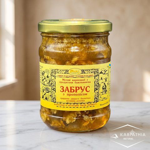 Натуральний Забрус з Прополісом 350g   004 фото